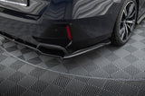 Maxton Design Central Rear Splitter (With Vertical Bars) V.2 BMW 5 M-Pack G60 by Maxton Design BM-5-G60-MPACK-RD2G+RD3G