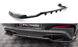 Maxton Design Central Rear Splitter (With Vertical Bars) V.2 BMW X4 M-Pack G02 by Maxton Design BM-X4-02-MPACK-RD2G+RD3G