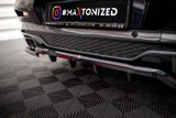 Maxton Design Central Rear Splitter (With Vertical Bars) V.2 BMW X4 M-Pack G02 by Maxton Design BM-X4-02-MPACK-RD2G+RD3G