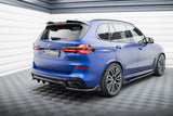 Maxton Design Central Rear Splitter (With Vertical Bars) V.2 - BMW X5 M-Pack G05 (Facelift) by Maxton Design BM-X5-05F-MPACK-RD2G+RD3G