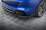 Maxton Design Central Rear Splitter (With Vertical Bars) V.2 - BMW X5 M-Pack G05 (Facelift) by Maxton Design BM-X5-05F-MPACK-RD2G+RD3G