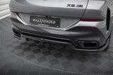 Maxton Design Central Rear Splitter (With Vertical Bars) V.2 BMW X6 M-Pack G06 Facelift by Maxton Design BM-X6-G06F-MPACK-RD2G+RD3G