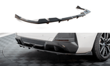 Maxton Design Central Rear Splitter (With Vertical Bars) V.2 BMW I4 M-Pack G26 by Maxton Design BM-I4-G26-MPACK-RD2G+RD3G