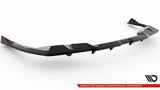 Maxton Design Central Rear Splitter (With Vertical Bars) V.2 BMW I4 M-Pack G26 by Maxton Design BM-I4-G26-MPACK-RD2G+RD3G