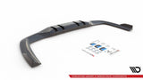 Maxton Design Central Rear Splitter (With Vertical Bars) V.2 Mercedes A 35 AMG Sedan V177 by Maxton Design ME-A-177-35-S-RD3G+RD4G