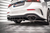Maxton Design Central Rear Splitter (With Vertical Bars) V.2 Mercedes A 35 AMG Sedan V177 by Maxton Design ME-A-177-35-S-RD3G+RD4G
