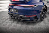 Maxton Design Central Rear Splitter (With Vertical Bars) V.2 Porsche 911 Carrera Aero 992 / Carrera GTS 992 by Maxton Design PO-911-992-CA-AERO-RD2G+RD3G