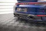 Maxton Design Central Rear Splitter (With Vertical Bars) V.2 Porsche 911 Carrera Aero 992 / Carrera GTS 992 by Maxton Design PO-911-992-CA-AERO-RD2G+RD3G