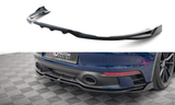 Maxton Design Central Rear Splitter (With Vertical Bars) V.2 Porsche 911 Carrera Aero 992 / Carrera GTS 992 by Maxton Design PO-911-992-CA-AERO-RD2G+RD3G