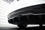 CENTRAL REAR SPLITTER (WITH VERTICAL BARS) V.2 TESLA MODEL S PLAID MK1 FACELIFT by TESLA TE-MODELS-1F2-PL-RD2G+RD3G
