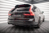 Maxton Design Central Rear Splitter (With Vertical Bars) V.2 Volvo V90 Mk2 by Maxton Design VO-V90-2-RD2G+RD1G