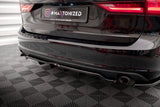 Maxton Design Central Rear Splitter (With Vertical Bars) V.2 Volvo V90 Mk2 by Maxton Design VO-V90-2-RD2G+RD1G