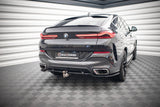 Maxton Design Central Rear Splitter (With Vertical Bars) V.3 BMW X6 M-Pack G06 by Maxton Design BM-X6-06-MPACK-RD3G+RD5G