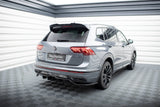 Maxton Design Central Rear Splitter (With Vertical Bars) VW Tiguan Allspace (LWB) R-Line Mk2 Facelift by Maxton Design VW-TI-2F-RLINE-LWB-RD1G+RD2G