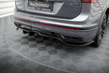 Maxton Design Central Rear Splitter (With Vertical Bars) VW Tiguan Allspace (LWB) R-Line Mk2 Facelift by Maxton Design VW-TI-2F-RLINE-LWB-RD1G+RD2G