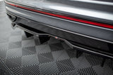 Maxton Design Central Rear Splitter (With Vertical Bars) VW Tiguan Allspace (LWB) R-Line Mk2 Facelift by Maxton Design VW-TI-2F-RLINE-LWB-RD1G+RD2G