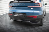 Maxton Design Central Rear Splitter (With Vertical Bars) Volvo C40 Mk1 by Maxton Design VO-C40-1-RD1G+RD2G
