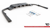 Maxton Design Central Rear Splitter (With Vertical Bars) Volvo S60 R-Design Mk3 by Maxton Design VO-S60-3-RDESIGN-RD1G+RD2G