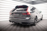 Maxton Design Central Rear Splitter (With Vertical Bars) Volvo V90 / S90 R-Design Mk2 by Maxton Design VO-V90-2-RDESIGN-RD1G+RD2G
