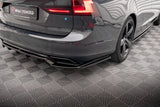 Maxton Design Central Rear Splitter (With Vertical Bars) Volvo V90 / S90 R-Design Mk2 by Maxton Design VO-V90-2-RDESIGN-RD1G+RD2G