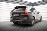 Maxton Design Central Rear Splitter (With Vertical Bars) Volvo Xc60 R-Design Mk2 Facelift by Maxton Design VO-XC60-2F-RDESIGN-RD1G+RD2G