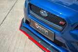 Maxton Design Front Splitter V.3 Subaru WRX STI by Maxton Design SUIM4WRXSTI-FD1G+FD1RRED