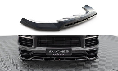 Maxton Design Front Splitter Porsche Cayenne Sport Design Mk3 by Maxton Design PO-CAY-3-SPORT-FD1G+FD1RG
