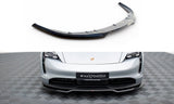 Maxton Design Front Splitter Porsche Taycan / Taycan 4 / Taycan 4S / Taycan GTS Mk1 by Maxton Design PO-TAY-1-FD1G