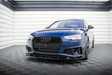 Maxton Design Front Splitter V.1 Audi S4 / A4 S-Line (Us My2019) by Maxton Design AU-A4-B9-COMP-FD1G