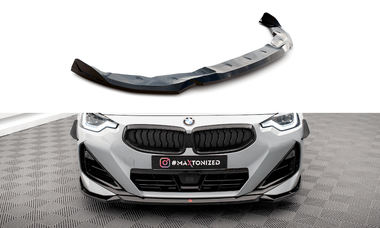 Maxton Design Front Splitter V.1 BMW 2 Coupe M-Pack / M240I G42 by Maxton Design BM-2-42-MPACK-FD1G