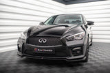 Maxton Design Front Splitter V.1 Infiniti Q50 S Mk1 by Maxton Design IN-Q50S-1-FD1G