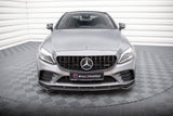 Maxton Design Front Splitter V.1 Mercedes-AMG C43 Coupe / Sedan C205 / W205 Facelift by Maxton Design ME-C-205F-43-C-FD1G