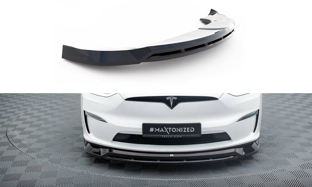 Maxton Design Front Splitter V.1 - Tesla Model X Mk1 Facelift | TE ...