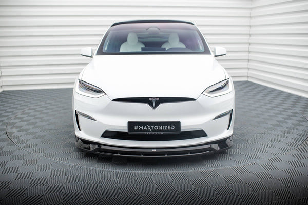 Maxton Design Front Splitter V.1 - Tesla Model X Mk1 Facelift | TE ...