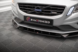 Maxton Design Front Splitter V.1 Volvo S60 R-Design Mk2 by Maxton Design VO-S60-2-RDESIGN-FD1G