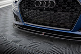 Maxton Design Front Splitter V.2 Audi S4 / A4 S-Line (Us My2019) by Maxton Design AU-A4-B9-COMP-FD2G