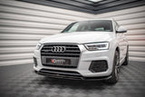 Maxton Design Front Splitter V.2 Audi Q3 S-Line 8U Facelift by Maxton Design AU-Q3-1F-SLINE-FD2G+FD2RG