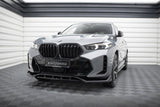 Maxton Design Front Splitter V.2 BMW X6 M-Pack G06 Facelift by Maxton Design BM-X6-G06F-MPACK-FD2G+FD2RG