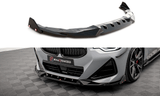 Maxton Design Front Splitter V.2 + Flaps BMW 2 Coupe M-Pack / M240I G42 by Maxton Design BM-2-42-MPACK-FD2G+FSF1B