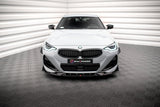 Maxton Design Front Splitter V.2 + Flaps BMW 2 Coupe M-Pack / M240I G42 by Maxton Design BM-2-42-MPACK-FD2G+FSF1B