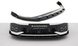 Maxton Design Front Splitter V.2 + Flaps Volkswagen Golf Gti / Gte / R-Line Mk8 Facelift by Maxton Design VW-GO-8F-GTI-FD2G+FSF1B