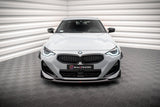Maxton Design Front Splitter V.3 BMW 2 Coupe M-Pack / M240I G42 by Maxton Design BM-2-42-MPACK-FD3G