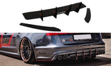 Maxton Design Rear Diffuser & Rear Side Splitters Audi S6 C7 Fl by Maxton Design AU-S6-C7-AV-CNC-RS1A
