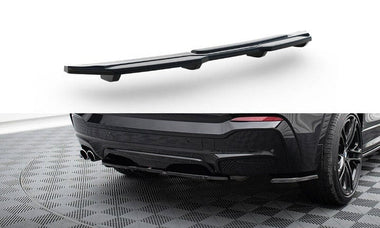 Maxton Design Central Rear Splitter BMW X4 M-Package (With A Vertical Bar) by Maxton Design BM-X4-26-MPACK-RD1+RD2G