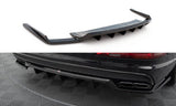 Maxton Design Rear Splitter (With Vertical Bars) Audi Sq7 Mk2 by Maxton Design AU-SQ7-2-RD1G+RD2G