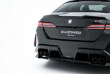 Maxton Design Rear Splitter w/ Vertical Bars (Gloss Black) - BMW / G90 / G99 / M5 / M5 Touring by Maxton Design BM-M5-G90-RD1G+RD2G