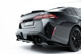 Maxton Design Rear Splitter w/ Vertical Bars (Gloss Black) - BMW / G90 / G99 / M5 / M5 Touring by Maxton Design BM-M5-G90-RD1G+RD2G