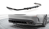 Maxton Design Rear Splitter (With Vertical Bars) Mercedes-AMG C63 Sedan / Estate W205 Facelift by Maxton Design ME-C-205F-63-RD1G+RD2G