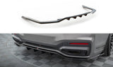 Maxton Design Rear Splitter (With Vertical Bars) V.2 BMW 7 G11 M-Pack Facelift by Maxton Design BM-7-11F-MPACK-RD3G+RD4G