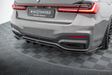 Maxton Design Rear Splitter (With Vertical Bars) V.2 BMW 7 G11 M-Pack Facelift by Maxton Design BM-7-11F-MPACK-RD3G+RD4G